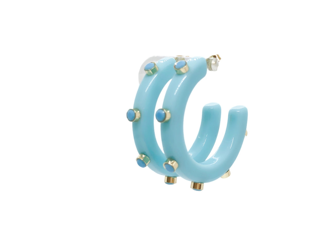 BeJeweled Hoops 1 1/4