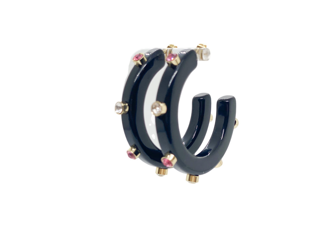 BeJeweled Hoops 1 1/4