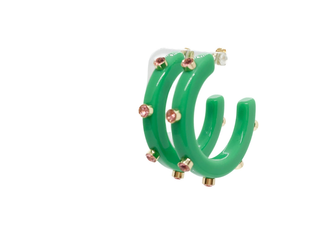 BeJeweled Hoops 1 1/4