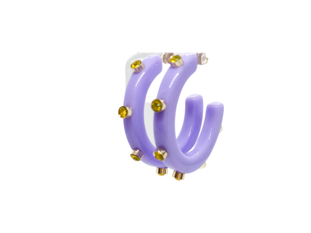 BeJeweled Hoops 1 1/4