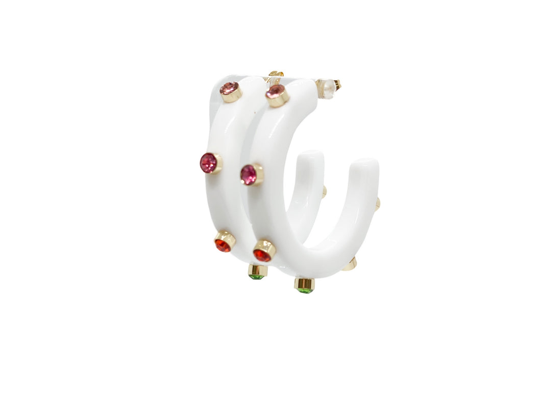 BeJeweled Hoops 1 1/4