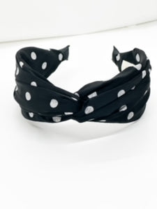 Black with White Polka Dots