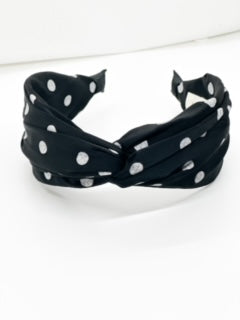 Black with White Polka Dots