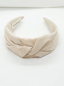 Cream Twisted Headband