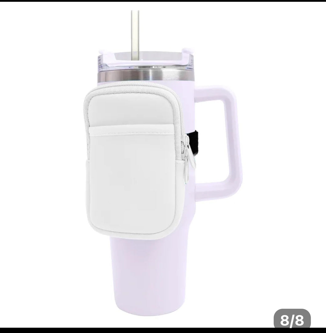 TUMBLER POUCH WHITE FOR 40 OZ CUPS