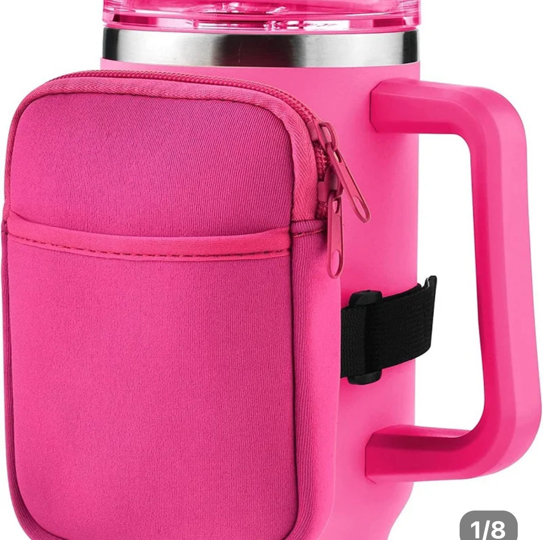 TUMBLER POUCH DARK PINK FOR 40 OZ CUP