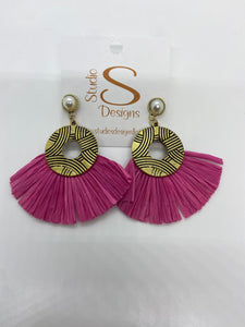 Ruffle Dangle Earrings