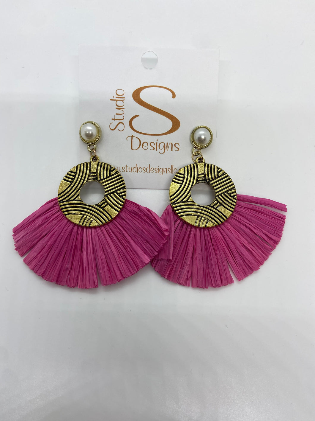 Ruffle Dangle Earrings