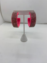Load image into Gallery viewer, Flat Bedazzled Hoops
