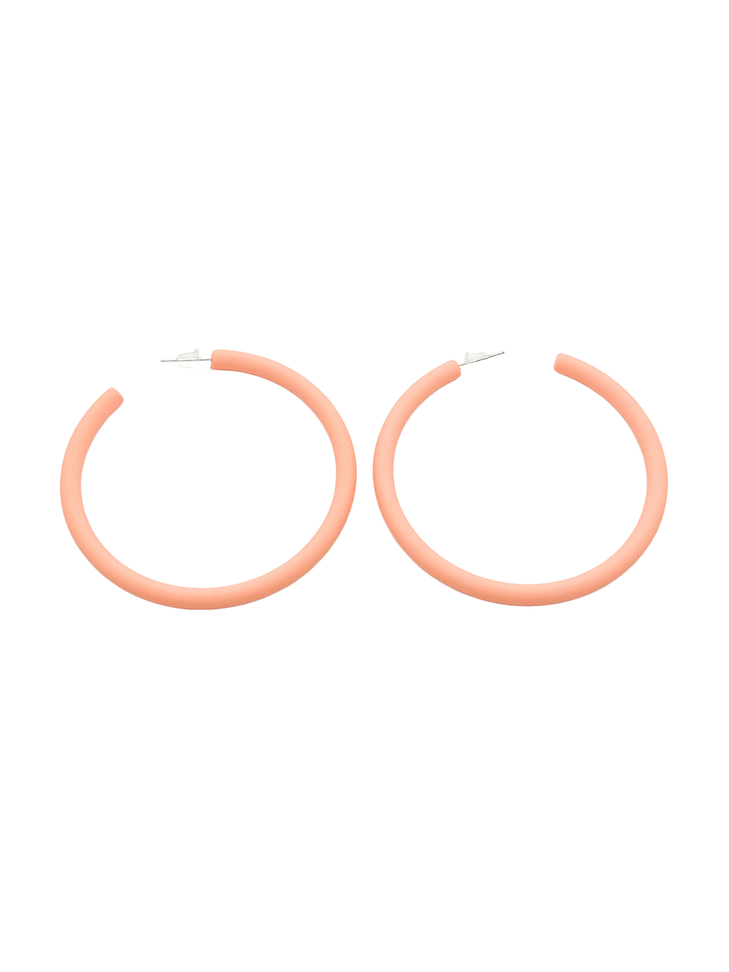 Large Hoops-Peach
