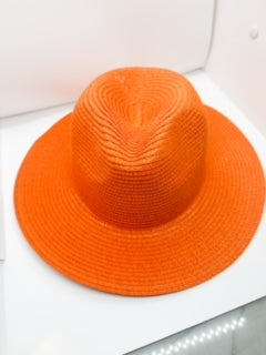 Orange Straw Hat 3