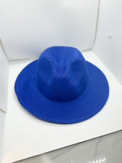 Royal Blue Straw Hat 3