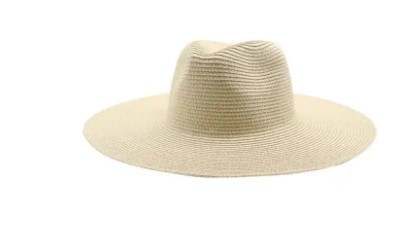 Straw Hat-Extra Wide Brim 4.3