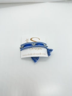 Tassel Bracelet Royal Blue with Eye Charm