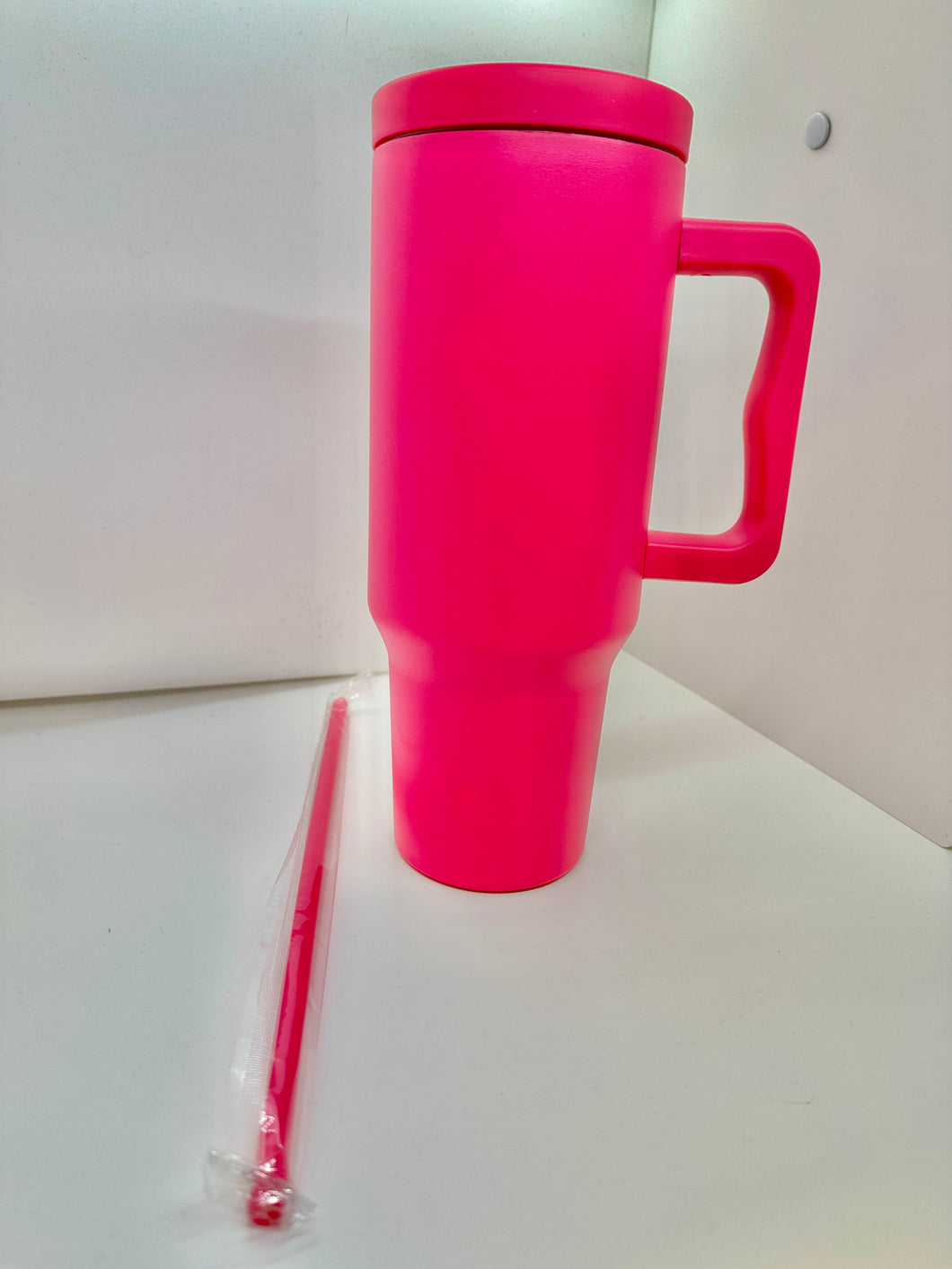 40 OZ DARK PINK TUMBLER CUSTOMIZABLE