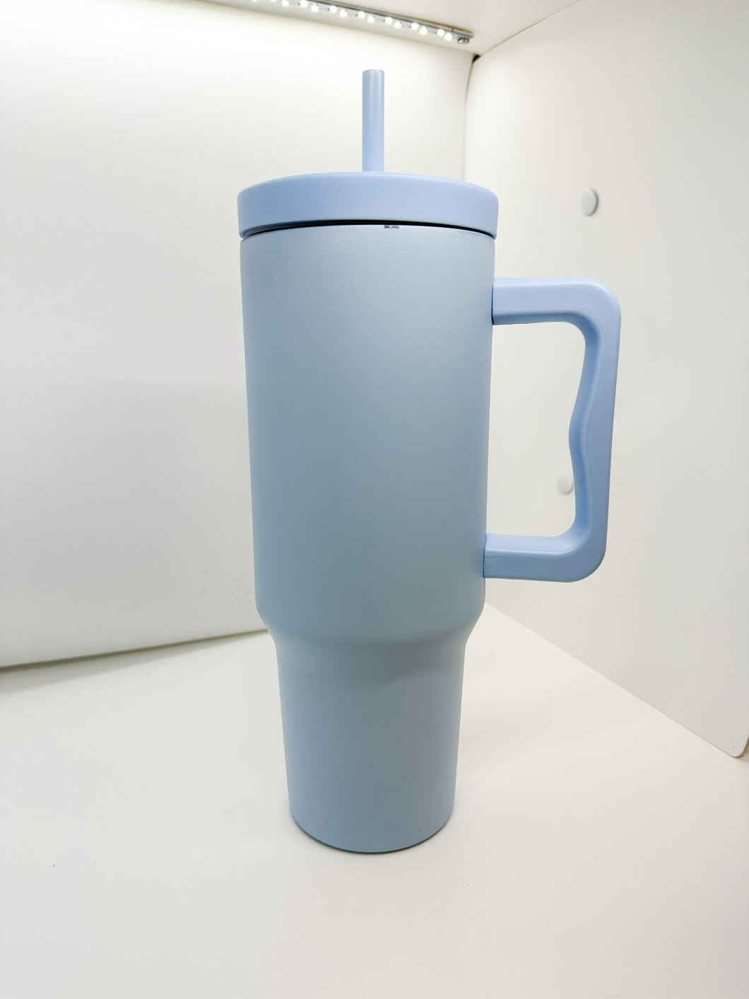 40 OZ LIGHT BLUE TUMBLER CUSTOMIZABLE
