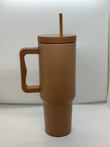 TUMBLER- 40 OZ TUMBLER BEIGE CUSTOMIZABLE