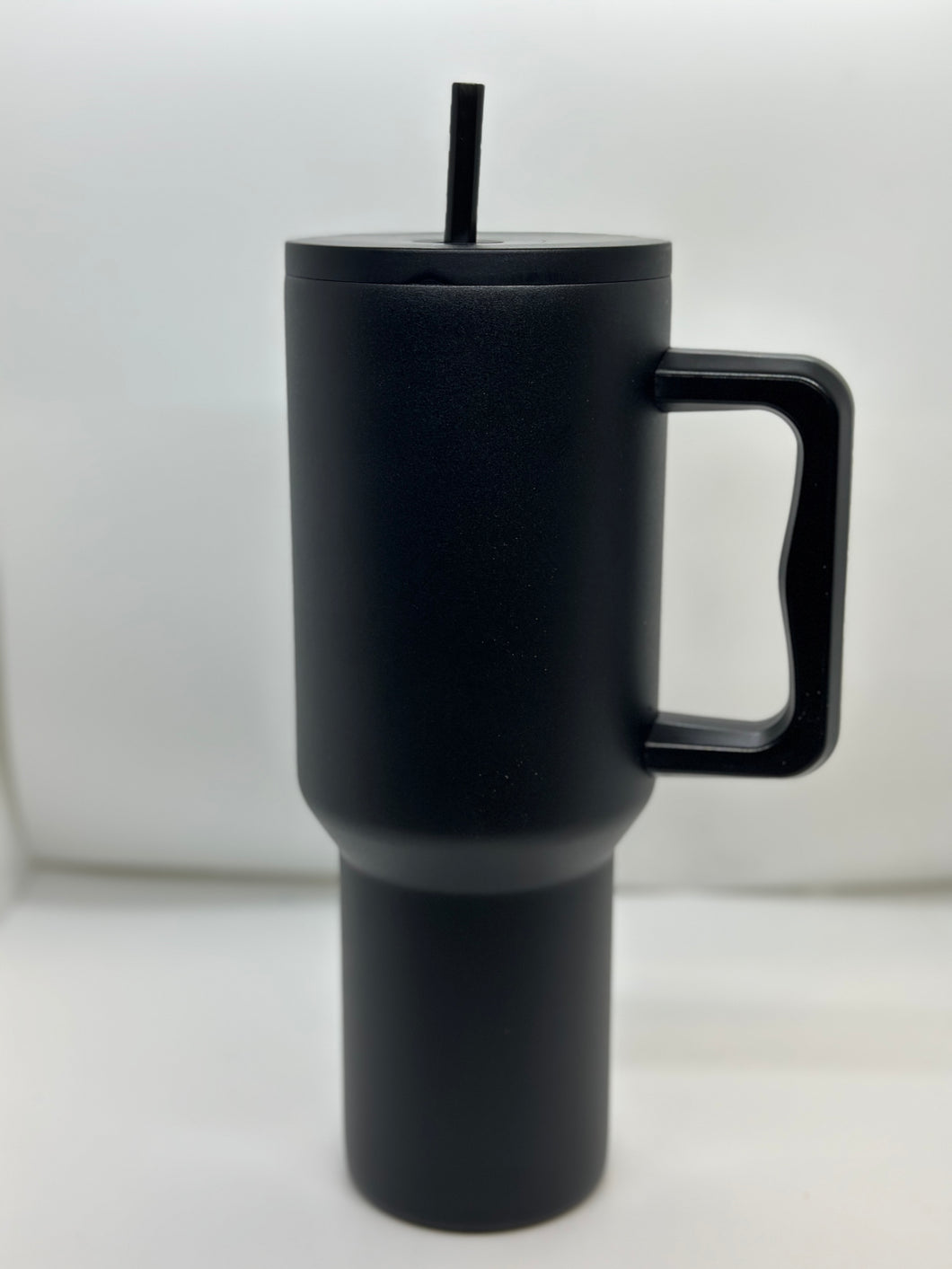 TUMBLER-40 OZ BLACK WITH LONGER BASE CUSTOMIZABLE