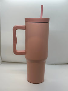 TUMBLER- 40 OZ LIGHT PINK CUSTOMIZABLE