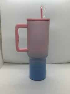 TUMBLER-40OZ PINK BLUE MIX CUSTOMIZABLE