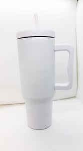 40 OZ WHITE TUMBLER CUSTOMIZABLE