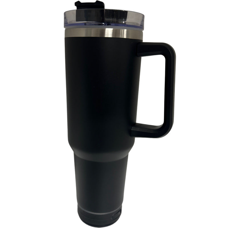 40 OZ BLACK TUMBLER WITH BLUETOOTH SPEAKER