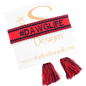 Embroidered Tassel Bracelet-Dawg Life