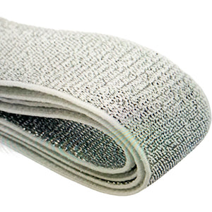 Fedora Hat Band-Metallic Silver