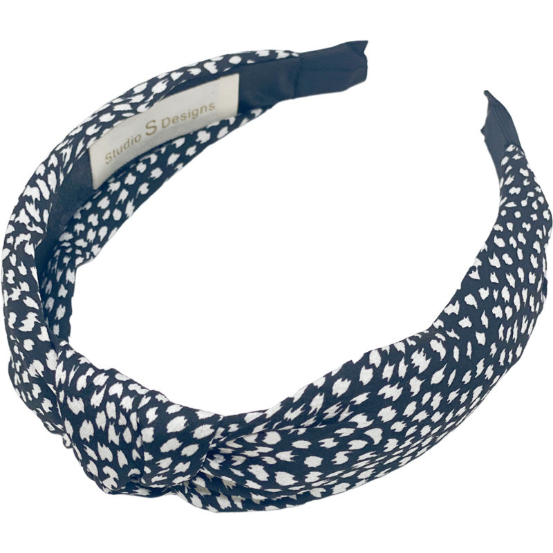 Black and White Patterned Headband