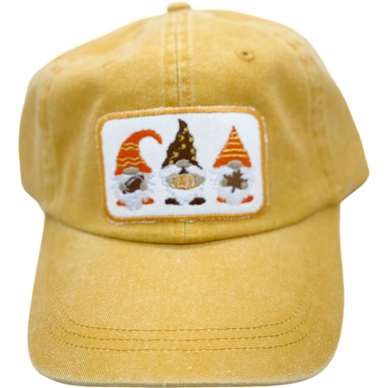 Embroidered Hat-Fall Gnomes