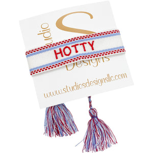 Embroidered Tassel Bracelet-Hotty