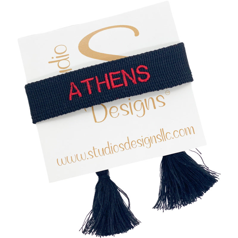 Embroidered Tassel Bracelet-Athens