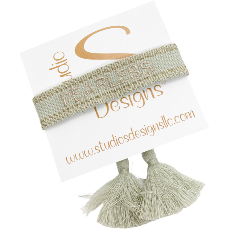 Embroidered Tassel Bracelet-Fearless
