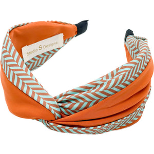 Orange and Turquoise Headband