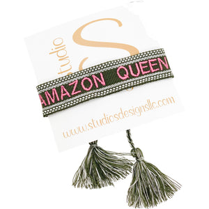 Embroidered Tassel Bracelet-Amazon Queen