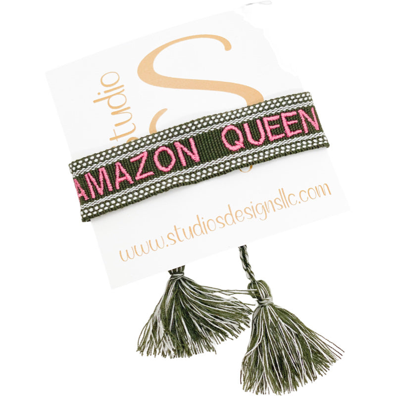 Embroidered Tassel Bracelet-Amazon Queen