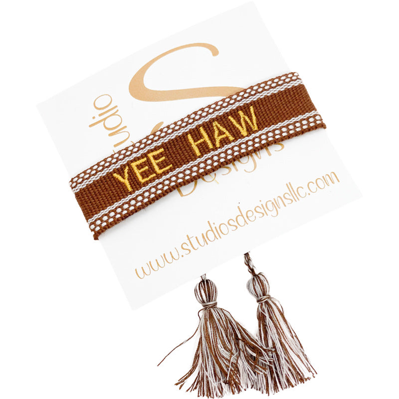 Embroidered Tassel Bracelet-Yee  Haw