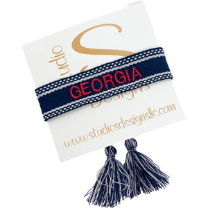 Embroidered Tassel Bracelet-Georgia