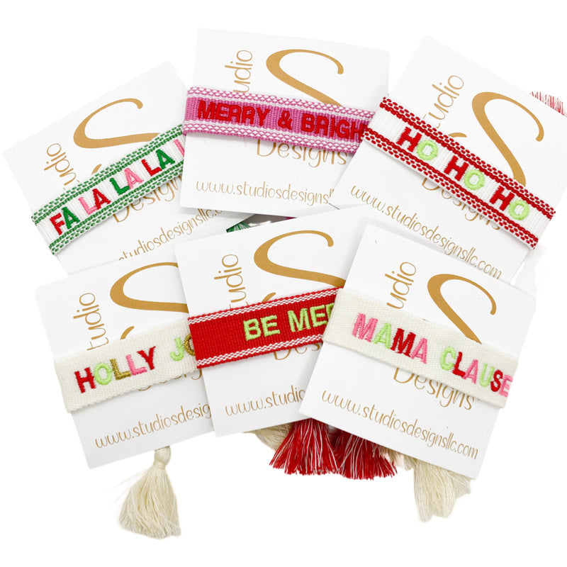 Embroidered Tassel Bracelet-Christmas Pre-Pack