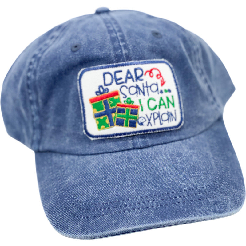 Embroidered Hat-Dear Santa