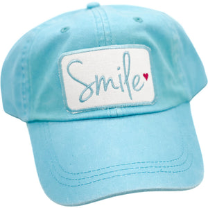 Embroidered Hat-Smile