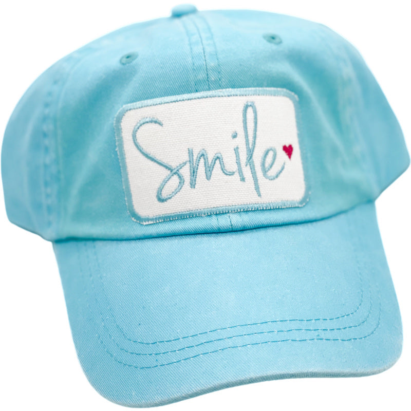Embroidered Hat-Smile