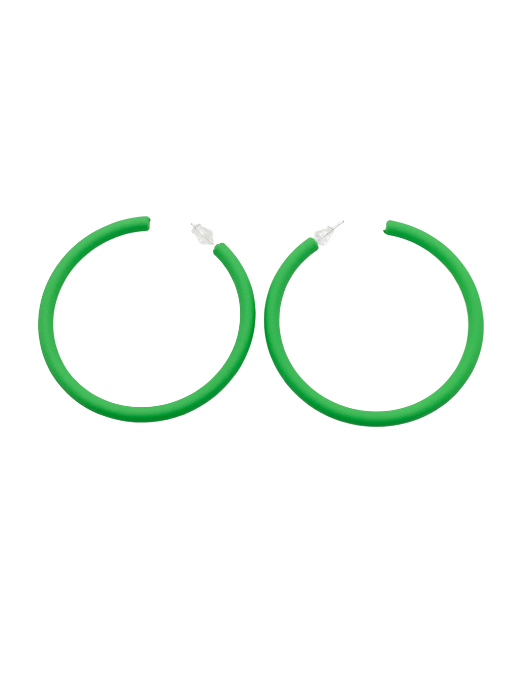 Large Hoops-Kelly Green