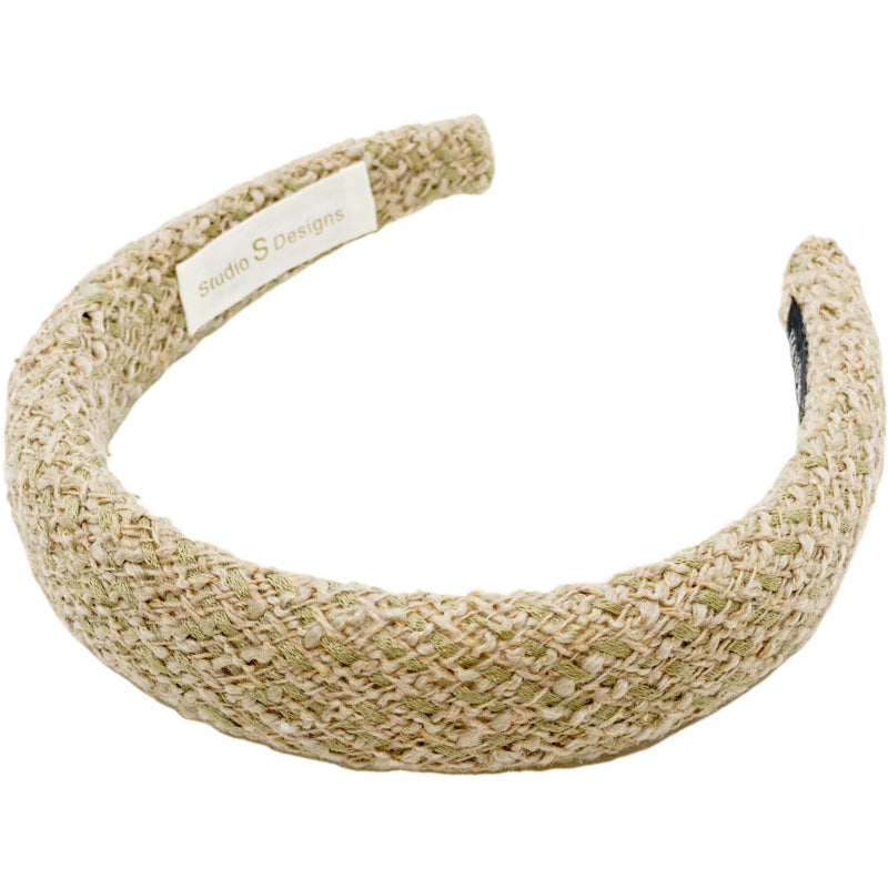 Tan Tweed Headband