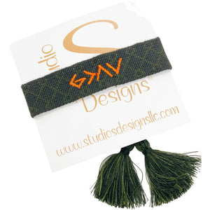 Embroidered Tassel Bracelet-God Is Greater