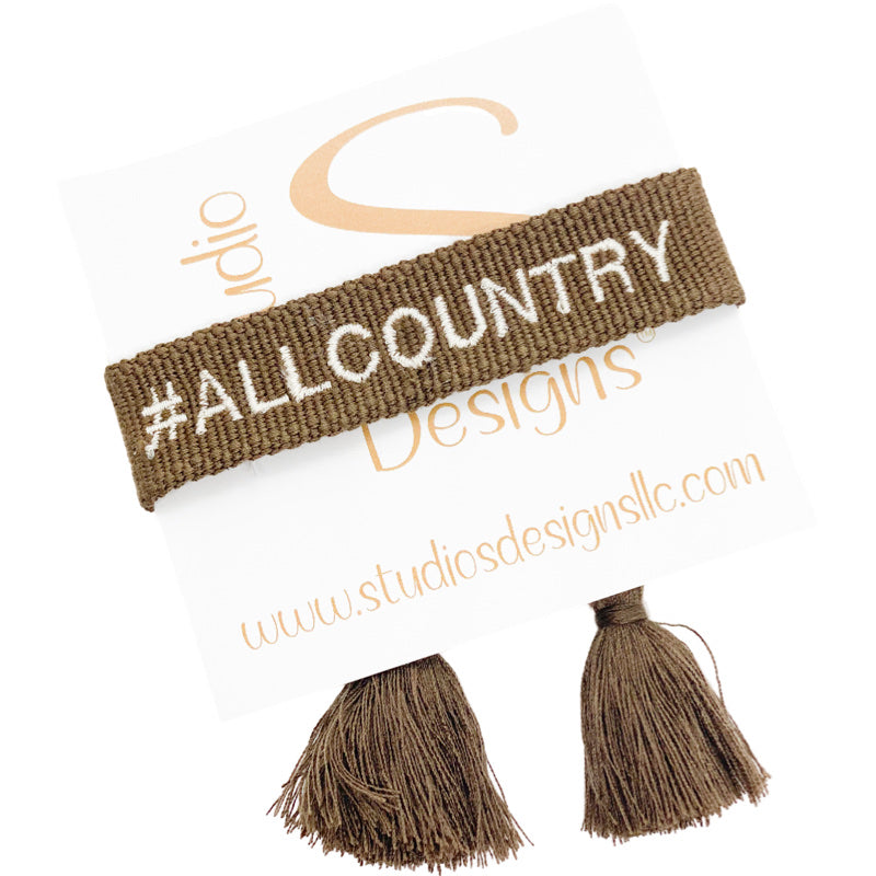 Embroidered Tassel Bracelet-All Country