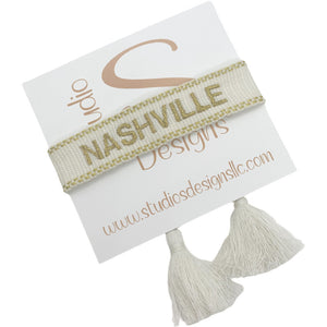 Embroidered Tassel Bracelet-Nashville