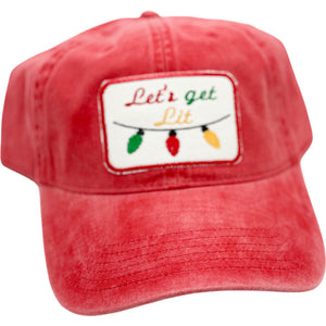 Embroidered Hat-Let's Get Lit