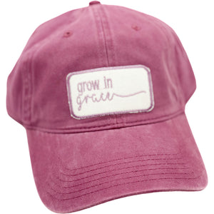 Embroidered Hat-Grow in Grace