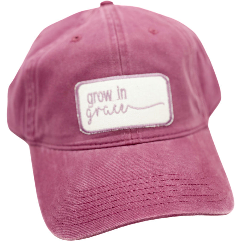 Embroidered Hat-Grow in Grace